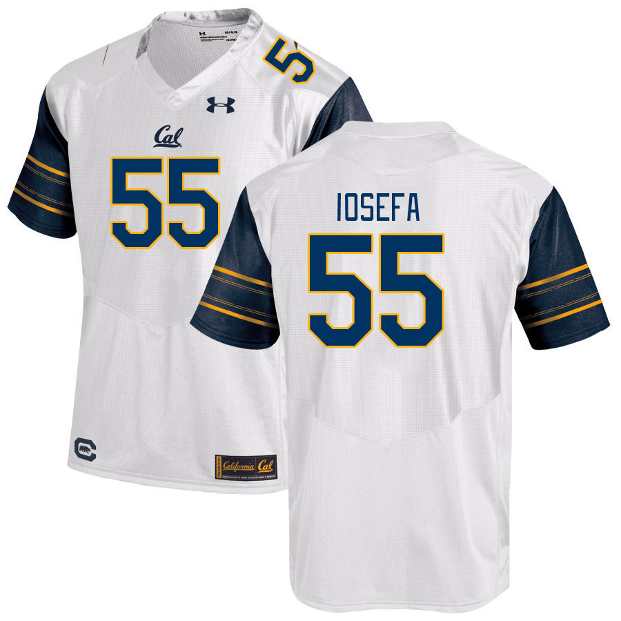Men #55 Muelu Iosefa California Golden Bears College Football Jerseys Stitched Sale-White